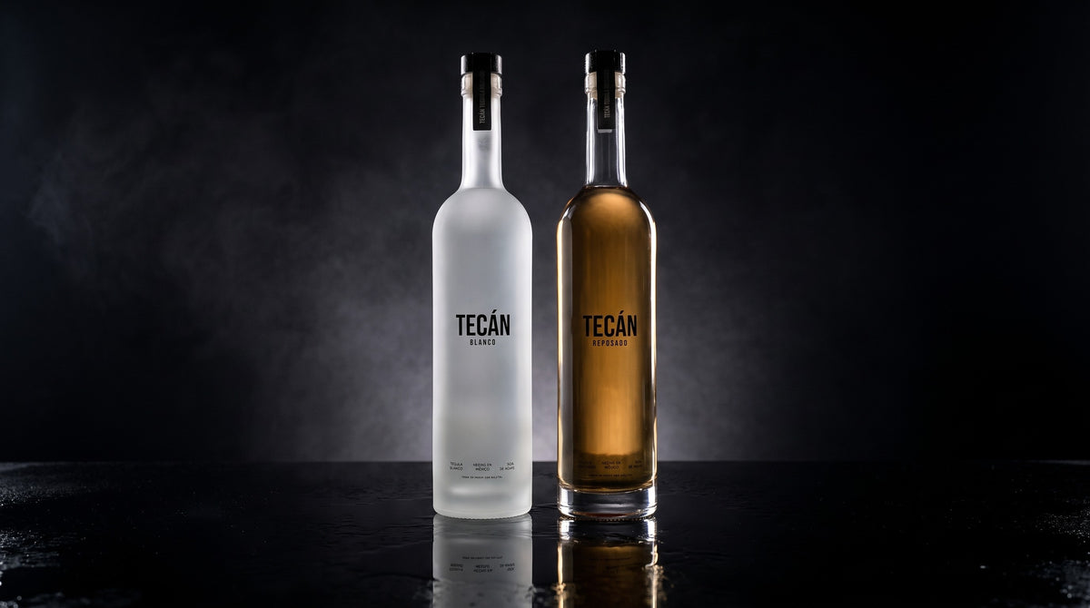 Tecán Blanco and Reposado side by side, studio